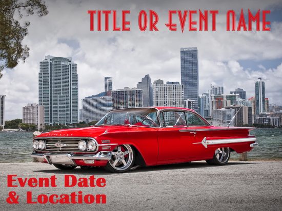 100 Custom Car Show Dash Plaques – 4x3 – Personalized Event Memorabilia